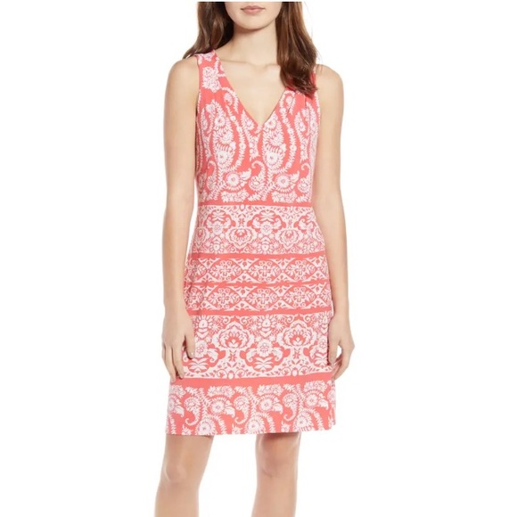 Tommy Bahama Dresses & Skirts - Tommy Bahama Pink White Floral Dress Sz M